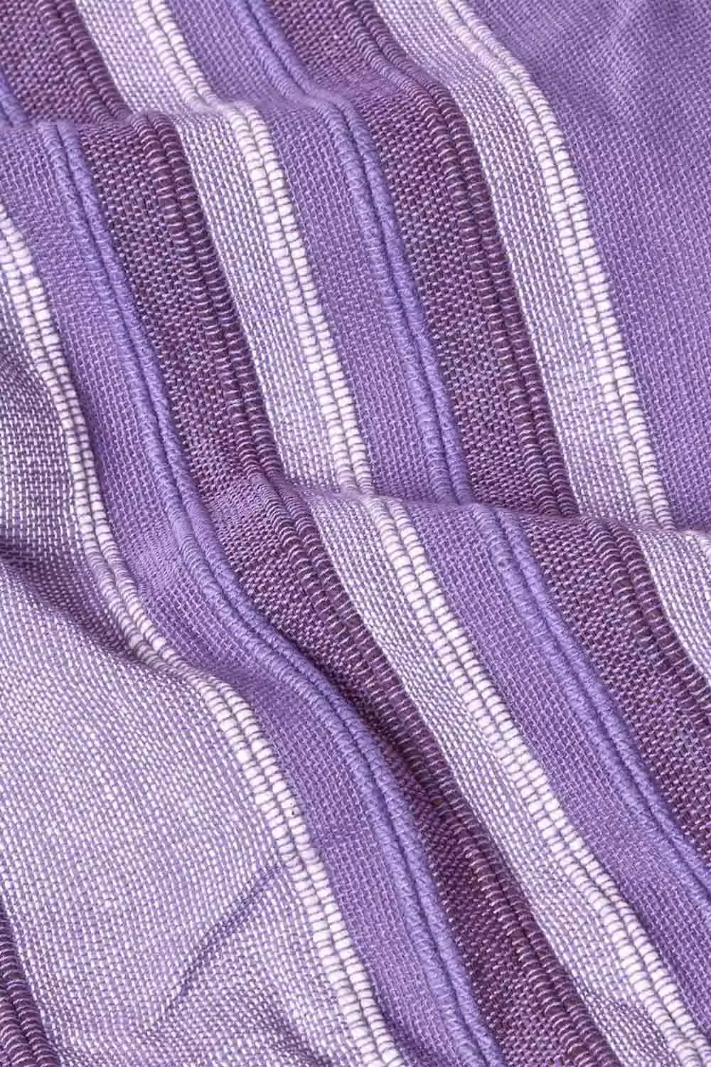 Homescapes Moroccan Striped Woven Cotton Throw in Purple, W/D/H: 150 x 200 cm – 3
