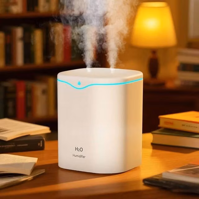 Havendro 2L Double Spout Air Purifier Humidifier and Cool Mist Aroma Diffuser, White – 1