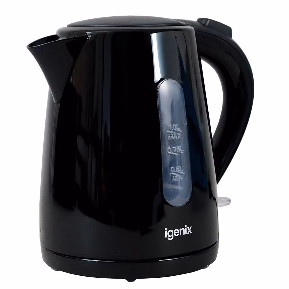 Igenix IGK11022B Cordless Electric Jug Kettle, 2200W Rapid Boil, 1 l Capacity, Black – 2
