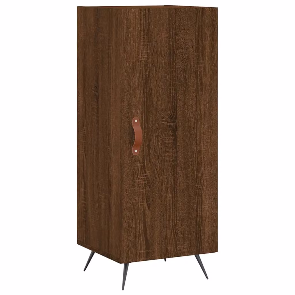 Berkfield Home Modern Sideboard in Brown Oak, W/D/H: 34.5 x 34.5 x 90 cm – 2