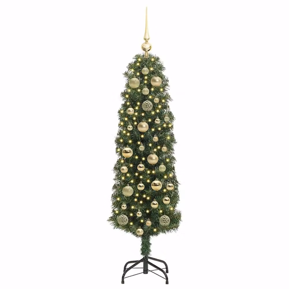 Berkfield Home Artificial Christmas Tree with 150 LEDs and Stand, Green, Height: 120 cm – 3