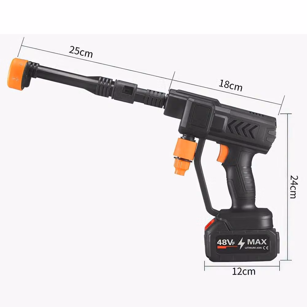 NESTLUNE 2 Battery Cordless High Pressure Car Water Jet Washer in Black – 2