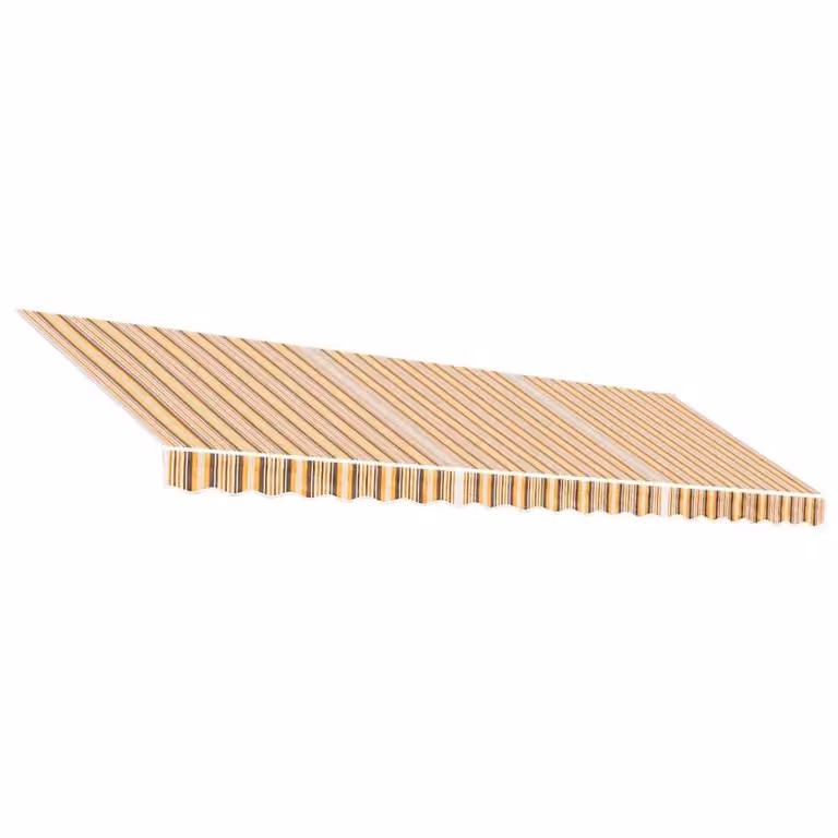 Berkfield Home Replacement Polyester Awning Fabric in Multicolour Stripe, W: 5 m, D: 3.5 m