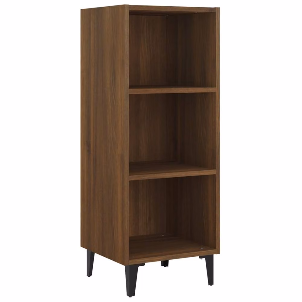 Berkfield Home Brown Oak Sideboard, W/D/H: 34.5 x 32.5 x 90 cm – 2