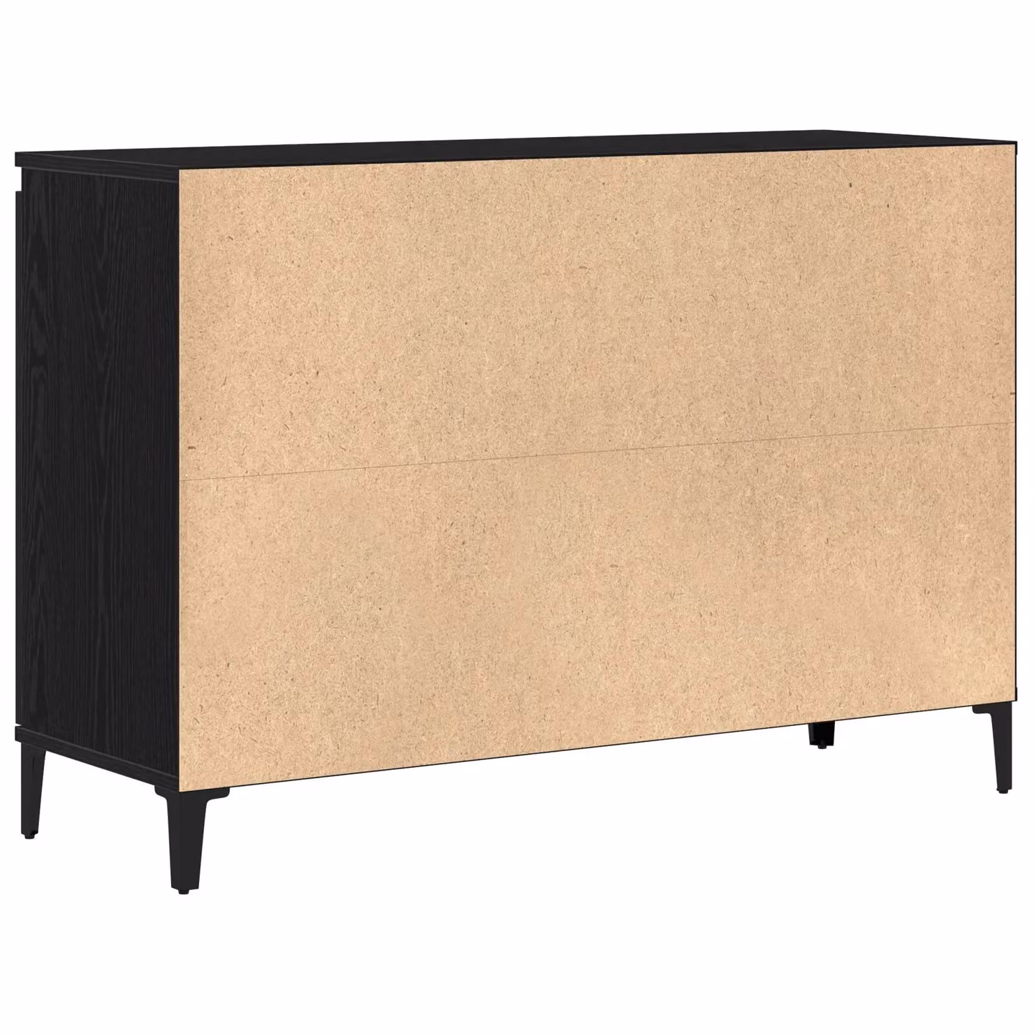 Berkfield Home Black Oak Sideboard in Engineered Wood, W/D/H: 104 x 35 x 70 cm – 3