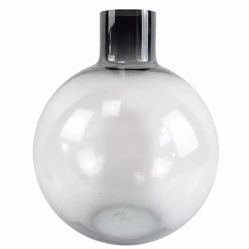 Botanik Grey Smoke Glass Vase, Height: 40 cm