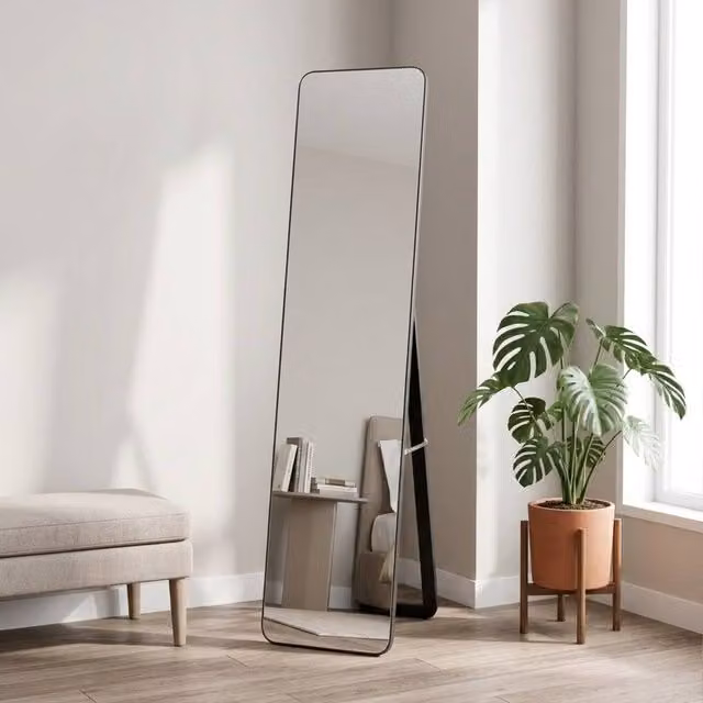 STILVORA Full Length Mirror, Black, H 160 cm x W 37 cm – 1