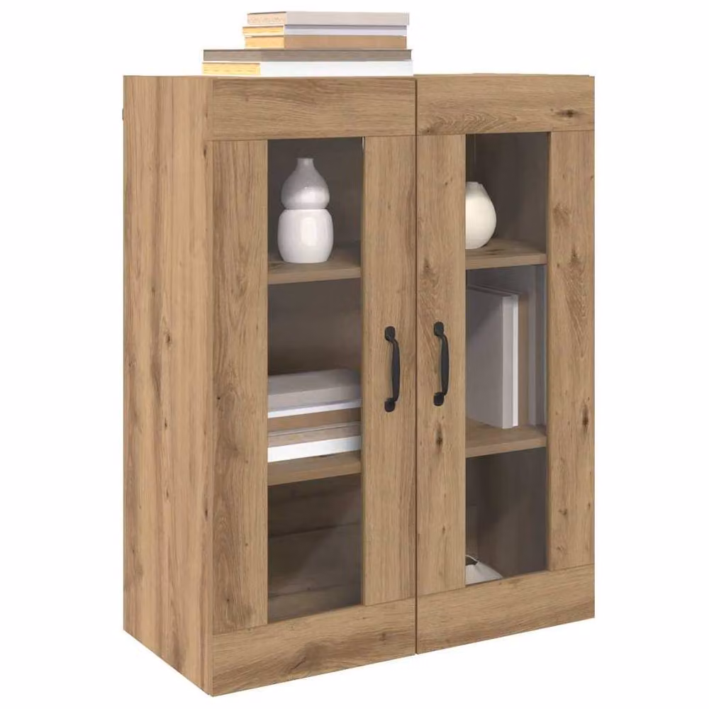 Berkfield Home Modern Hanging Wall Cabinet in Brown, W/D/H: 69.5 x 34 x 90 cm – 3