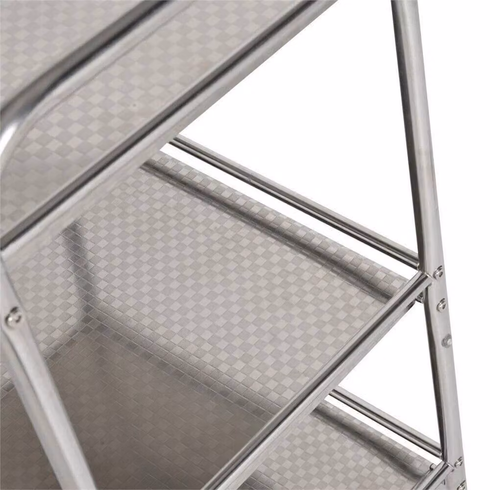 Nordara 3 Tier Stainless Steel Kitchen Trolley Cart in Silver, W/D/H: 76 x 32 x 60 cm – 2