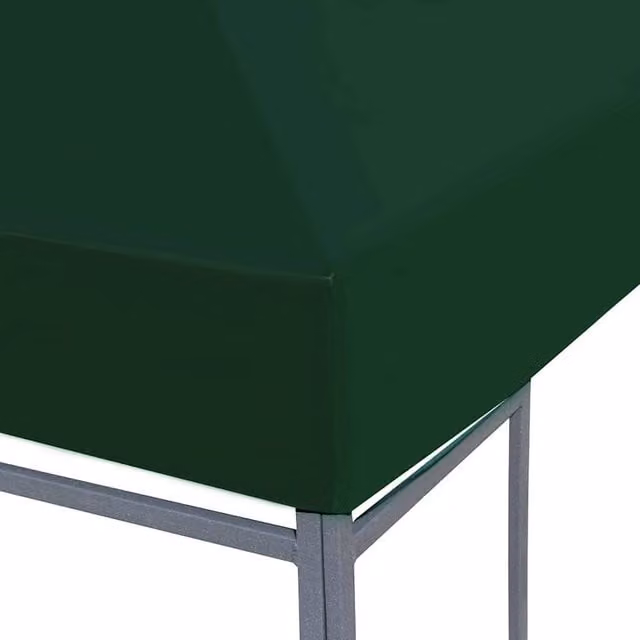 Berkfield Home Green Polyester Gazebo Top Cover 4 x 3 m – 1