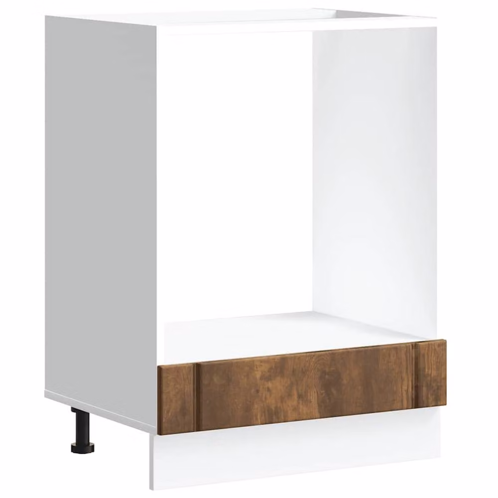 Berkfield Home Lucca Oven Cabinet in Smoked Oak Brown Engineered Wood