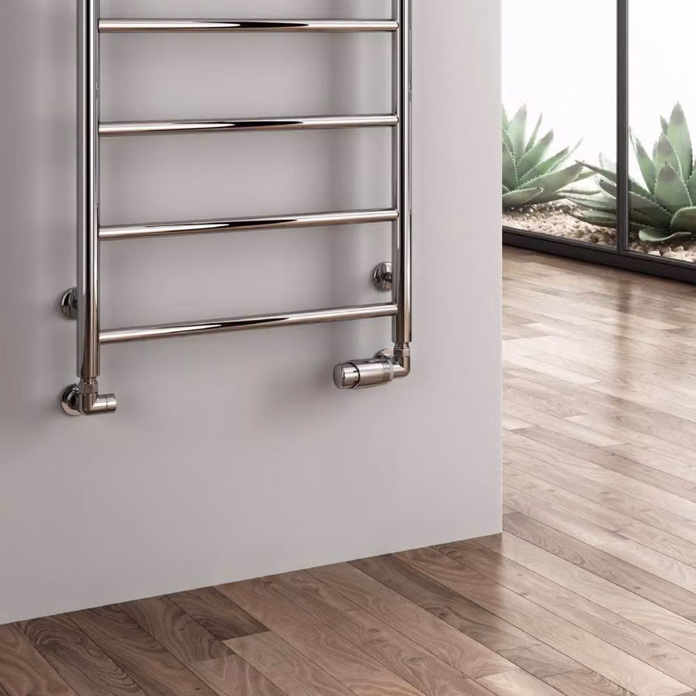 Savio Electric Stainless Steel Heated Towel Rail in Silver, H: 108 cm x W: 50 cm – 2