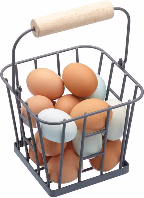 KitchenCraft Living Nostalgia Wire Egg Basket in Grey – 2