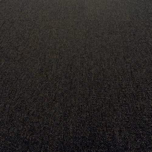 Vinyl Flooring UK Midnight Black Loop Pile Carpet Tiles, 5.5mm, 5m2 (20 Tiles per Box)