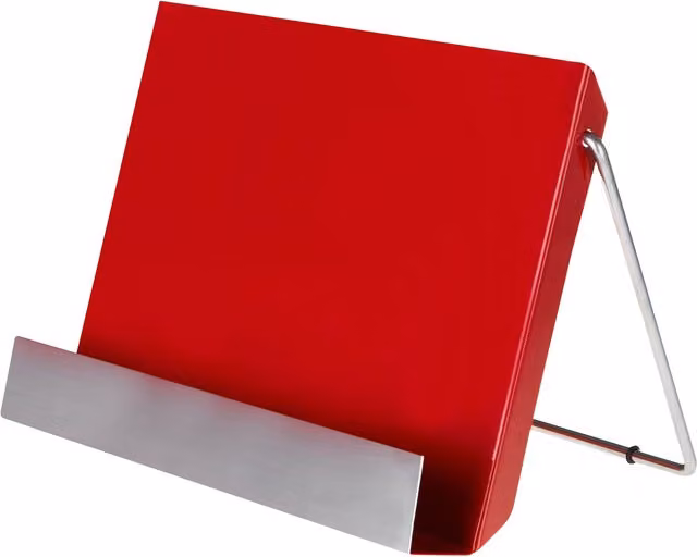 Orsina Red Enamel Metal Recipe Stand