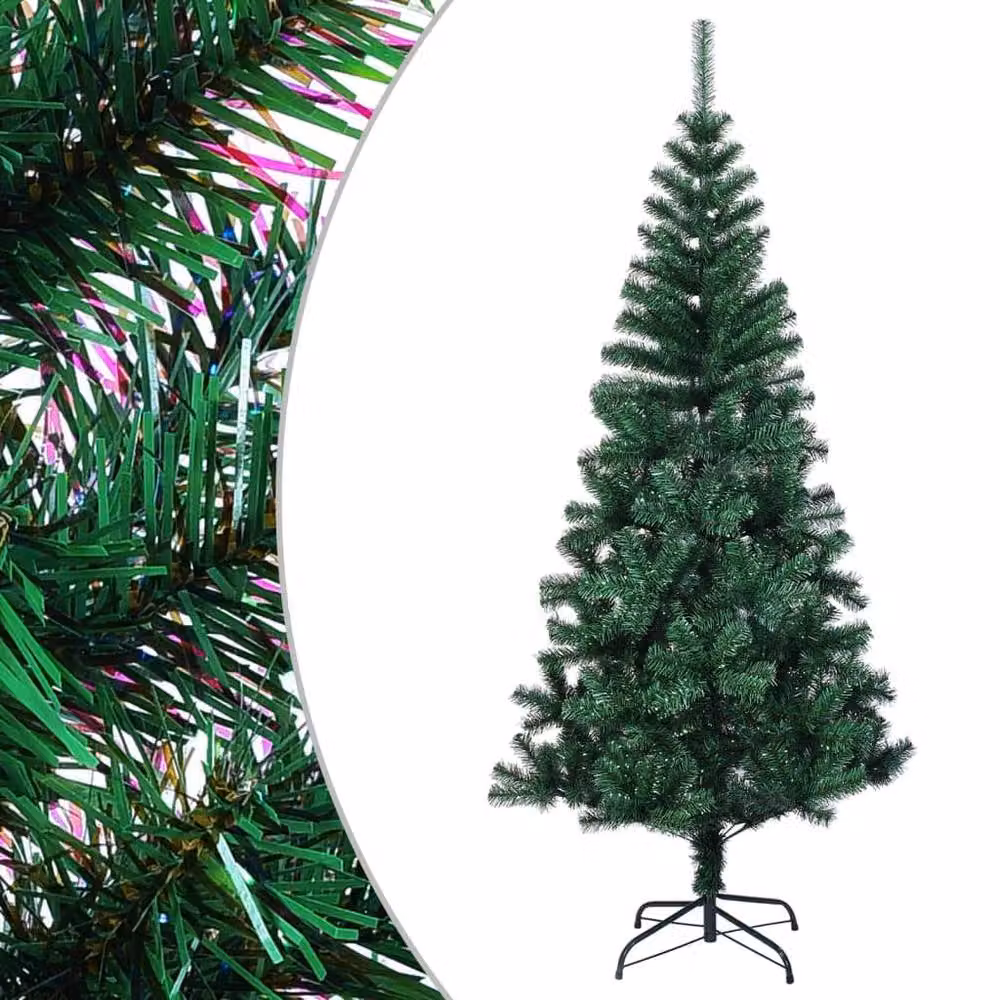 Berkfield Home Beautiful Green Artificial Christmas Tree with Iridescent Tips, Height: 150 cm – 2