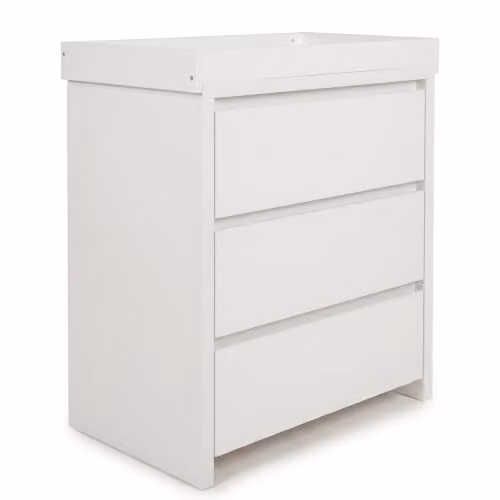 Shefa Kids White 3-Drawer Convertible Baby Changing Table and Dresser