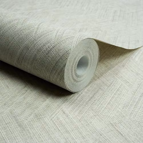 Grandeco Yuno Geometric Abstract Textured Wallpaper, Grey