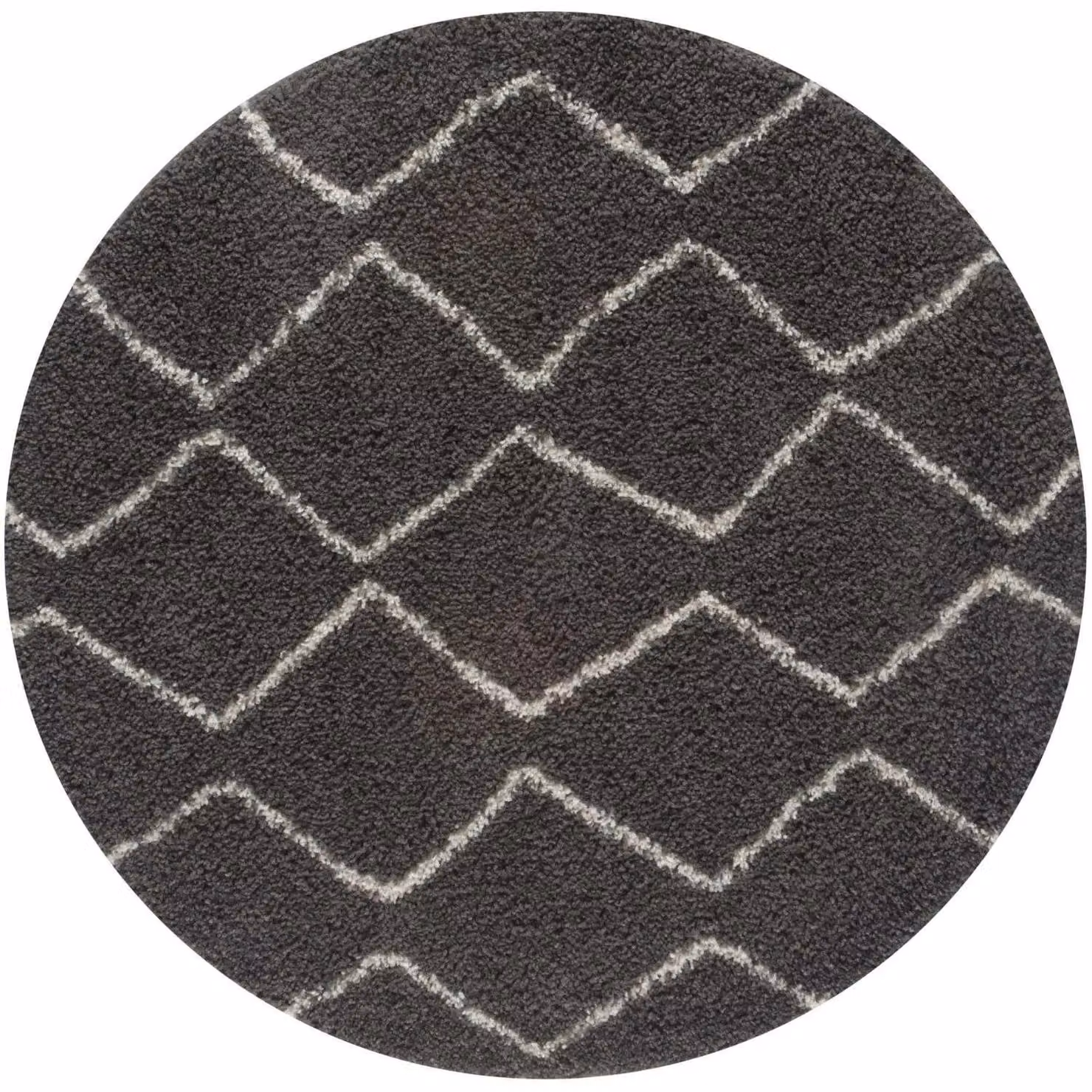 THE RUGS Moroccan Soft High Pile Shaggy Rug in Dark Grey, W: 160 cm, L: 230 cm – 7