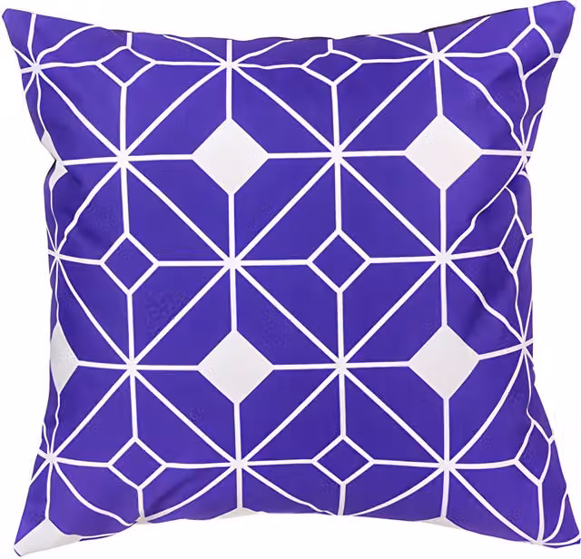 Gardenista Tangiers Purple Water Resistant Printed Outdoor Scatter Cushion