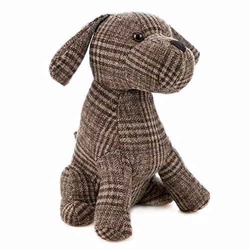 Nicola Spring Milo The Dog Door Stops, Brown, Pack of 2, H 19 x W 26.5 cm – 4