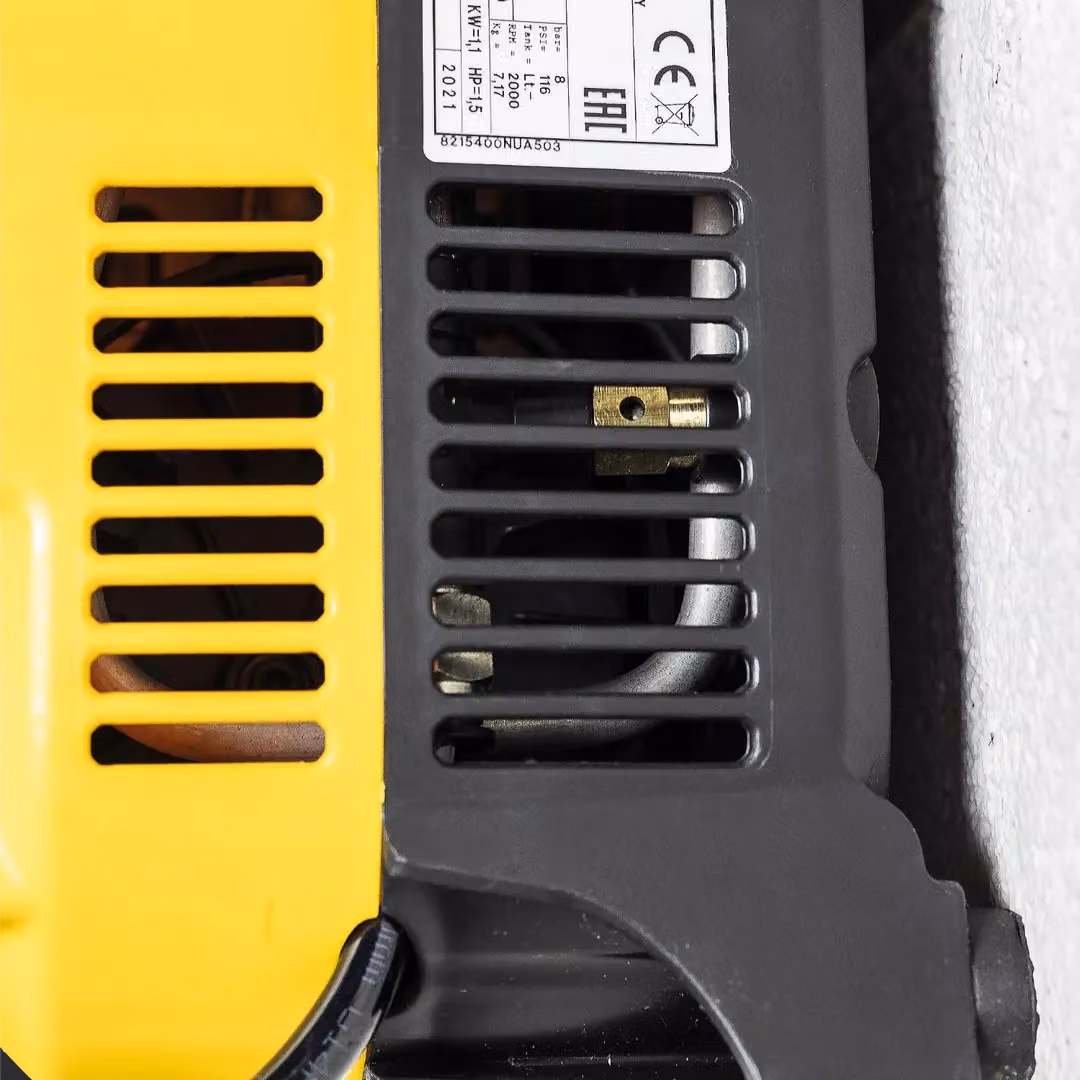 SIP AirHub Wall-Mounted Direct Drive Air Compressor, Yellow, Silver and Multicolour, W/D/H: 30 x 30 x 30 cm – 4