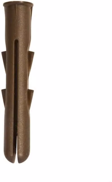 Securfix Heavy Duty Brown Masonry Wall Plugs, Pack of 100