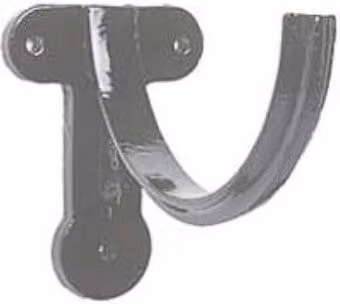Hargreaves Premier Primed Grey Cast Iron Half Round Deep Gutter Fascia Bracket, 100mm