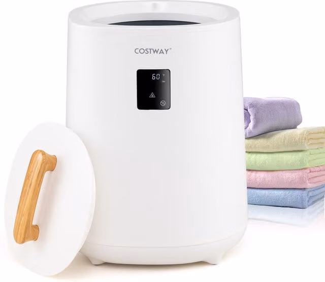 Costway White Plastic Bathroom Towel Warmer