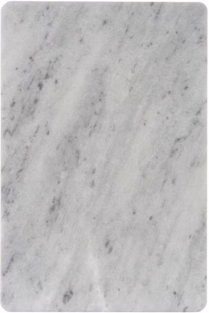 KDMD Rectangular White Natural Marble Serving Board for Cheese and Charcuterie – 1