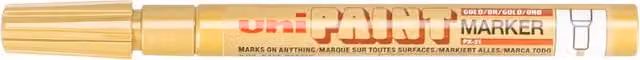 Uni-Ball PX-21 Permanent Paint Marker Pen, Gold, Fine Tip