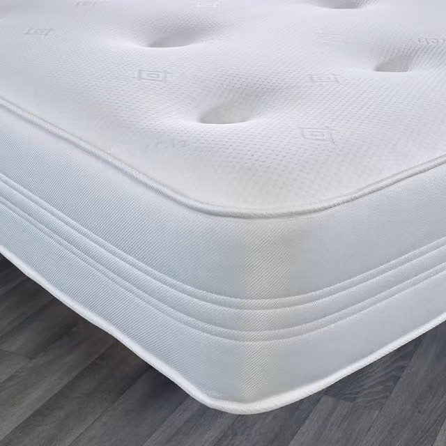 eXtreme Comfort Ltd Hybrid Memory Foam and Metal Spring Mattress with Temperature Regulation in White and Grey, W/D/H: 90 x 190 cm
