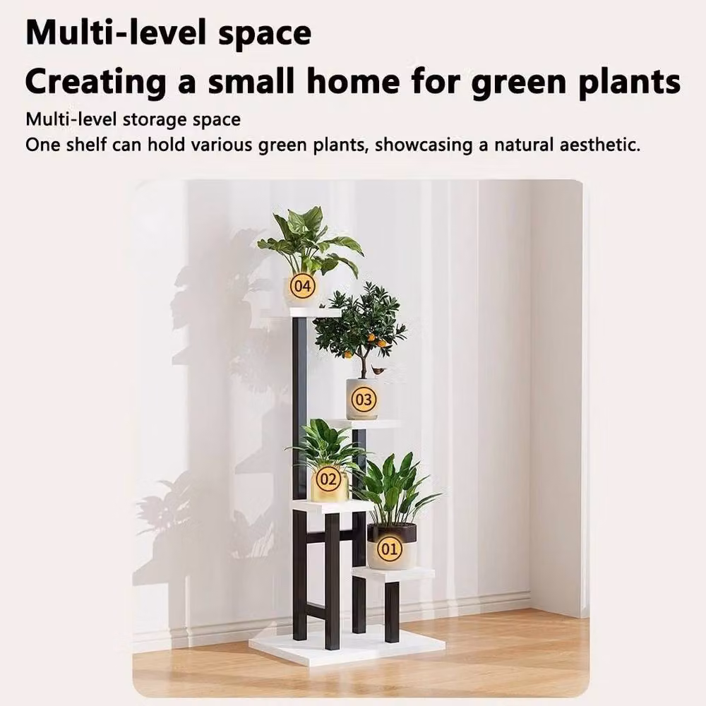 Kelvenix 4 Tier Black Metal Plant Stand and Flower Pot Display Rack – 2