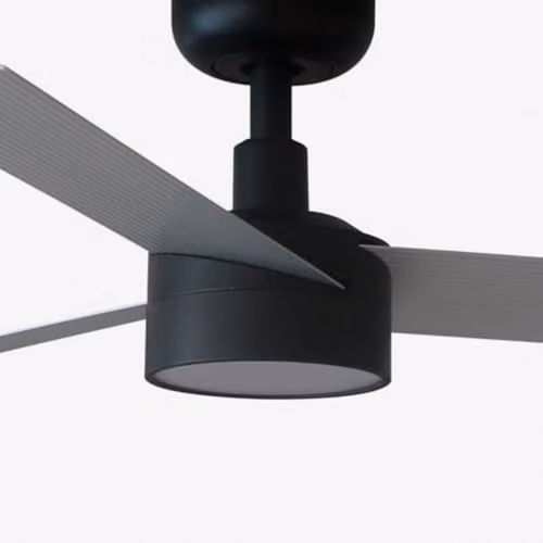 Netlighting Cruiser Smart LED Ceiling Fan with App and Remote Control, Matt Black and Aluminium, 106 cm – 3