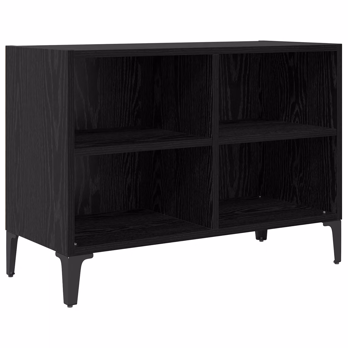 Berkfield Modern Black Oak Engineered Wood Home Entertainment Centre – 2