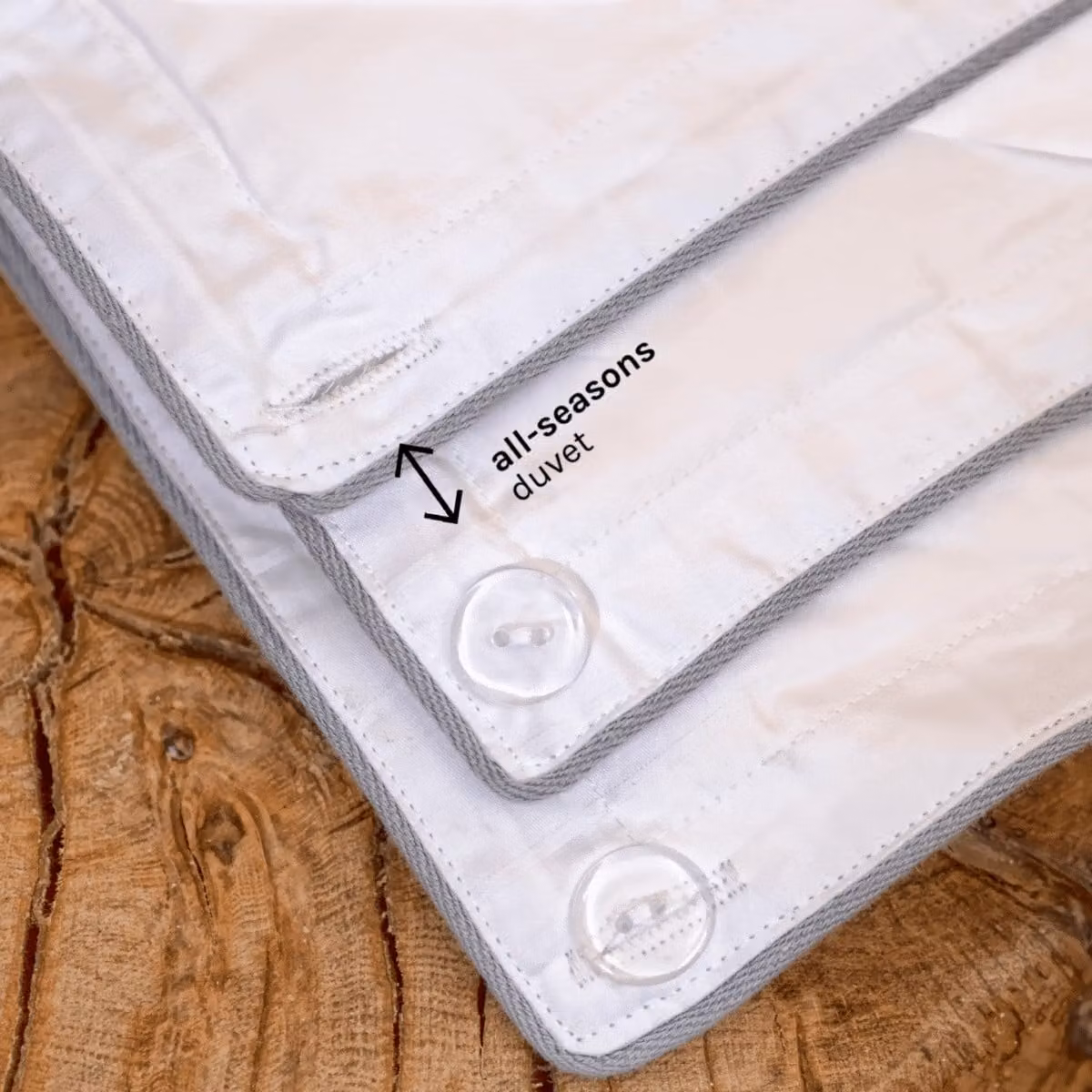 Cuddledown All Seasons White Siberian Goose Down Duvet, 4.5 + 9 Tog Combination