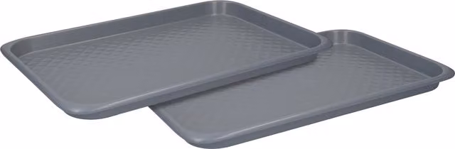 MasterClass Smart Non-Stick Ceramic Rectangular Baking Tray Set in Grey