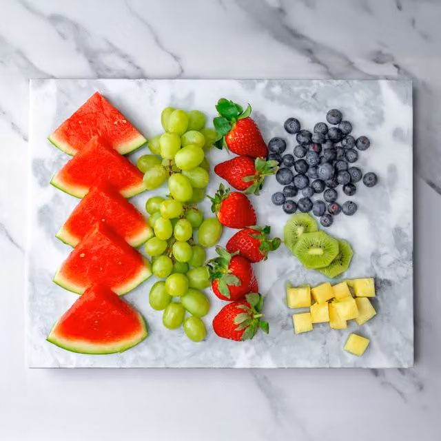 Homiu White Marble Rectangular Chopping Board