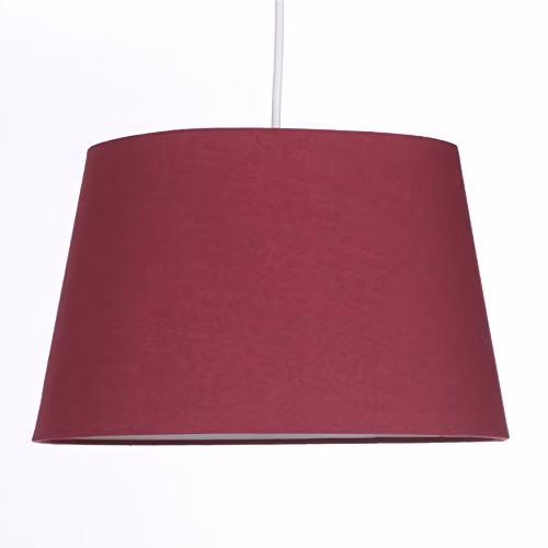 K LIVING Wine Tapered Drum Lamp Shade for Ceiling and Table Lamps, Red