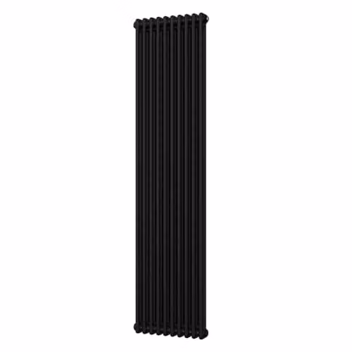 UK Radiators Alpha 2 Column Vertical Radiator in Black, H 180 cm x W 46 cm – 2