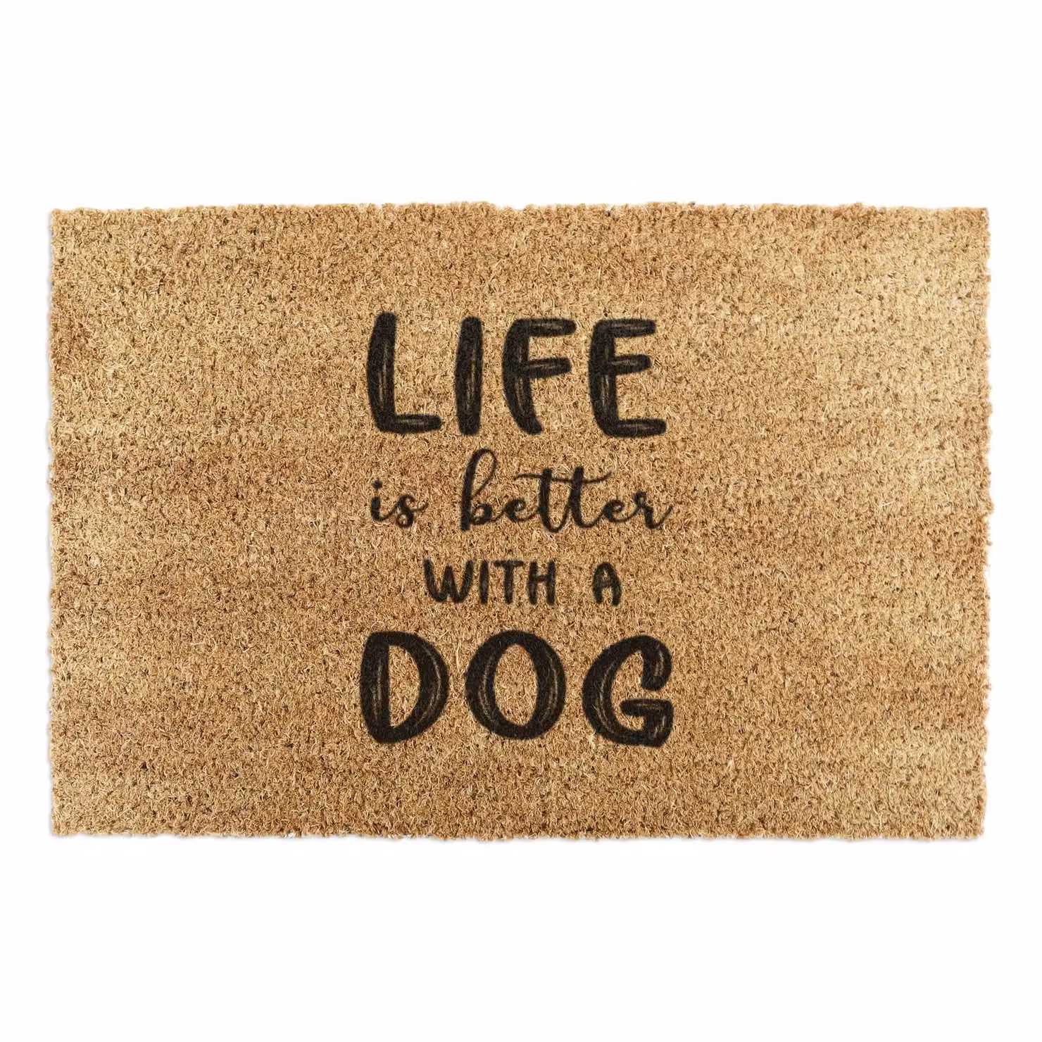 Artsy Mats Life Is Better With A Dog Doormat, Brown, W: 90 cm, D: 60 cm – 3