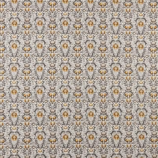 iLiv Winslow Floral Fabric Ochre Multicolour Armchair