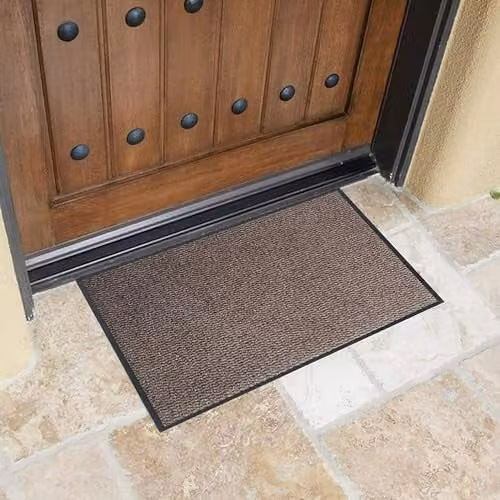 KAV Non-Slip Washable Door Mat in Brown and Black, W: 60 cm, L: 180 cm – 2