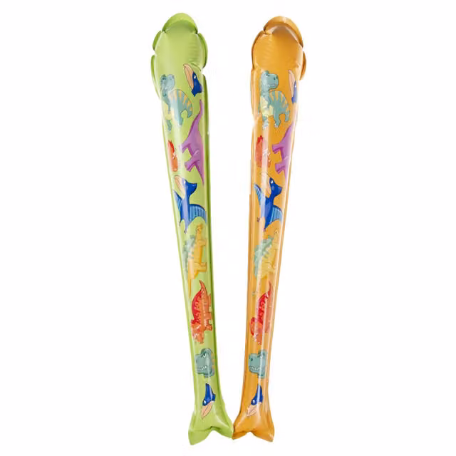 LG-Imports Single Dinosaur Print Self-Inflating Bat in White