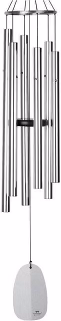 Woodstock Chimes Bells Of Paradise Wind Chime in Silver