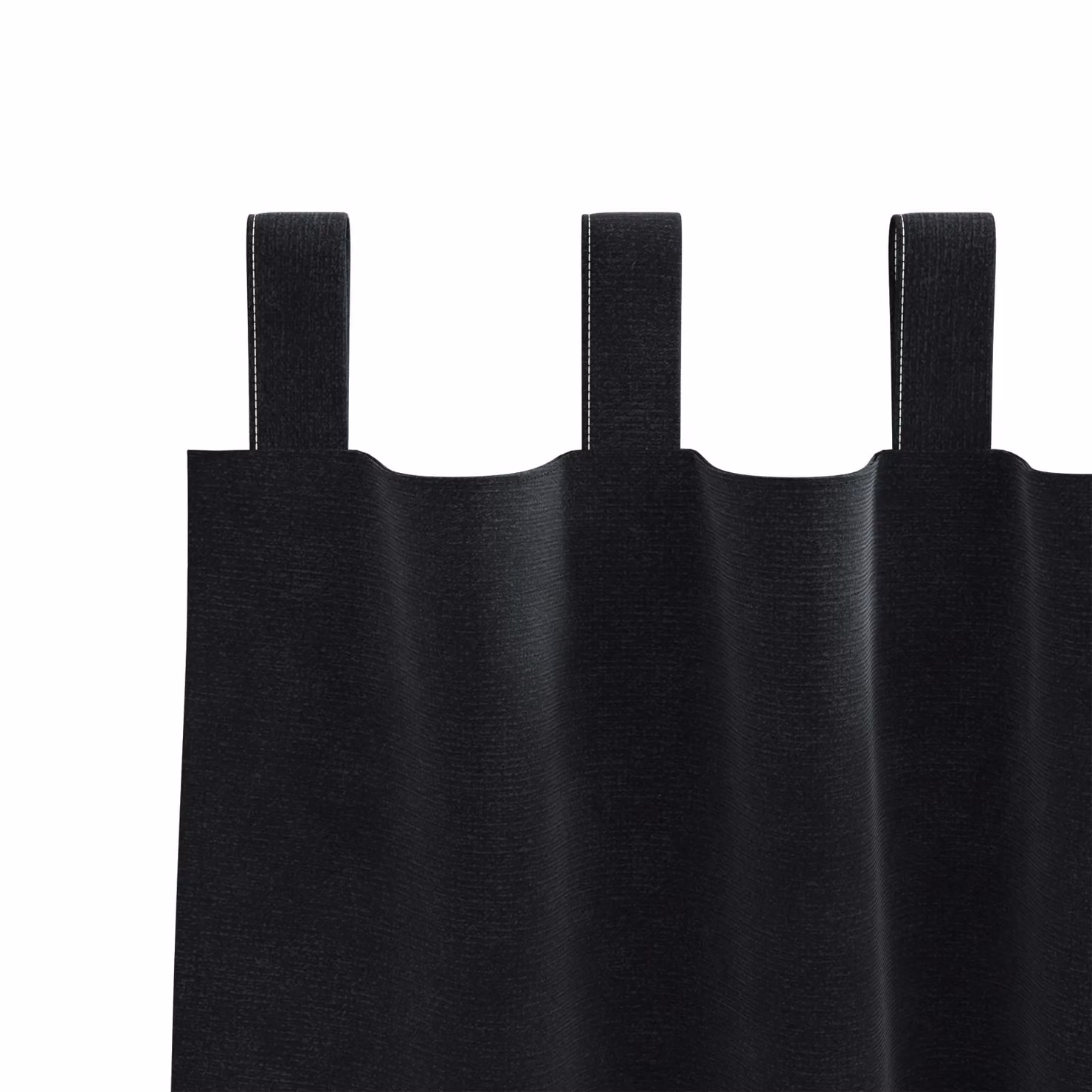Berkfield Home Blackout Velvet Curtains with Hanging Loops, 2 Pack, Black – 3