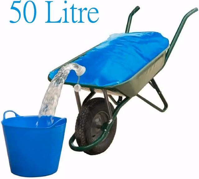 SPARES2GO Blue Water Container Wheelbarrow Carrier Bag