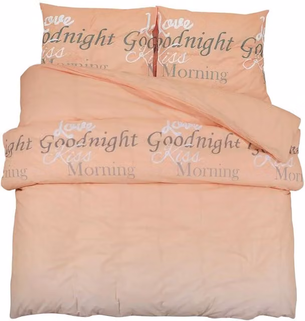 Berkfield Home Pink Cotton Duvet Cover and Pillowcase Set, 200 x 200 cm