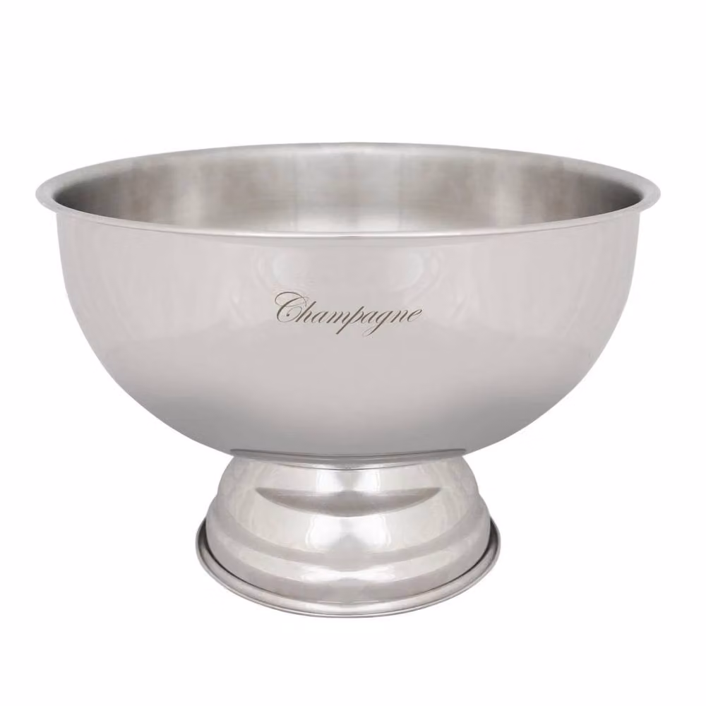 Havendro Engraved Stainless Steel Champagne Ice Bucket and Wine Cooler in Silver – 2