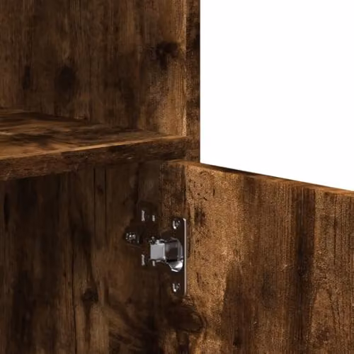 vidaXL Rolling Cabinet in Brown Smoked Oak, W/D/H: 55 x 40 x 91 cm – 4